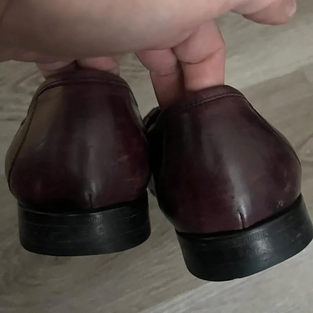 Johnston & Murphy‎ Men's Brown and Burgundy Tassel Loafers Size 9.5 M